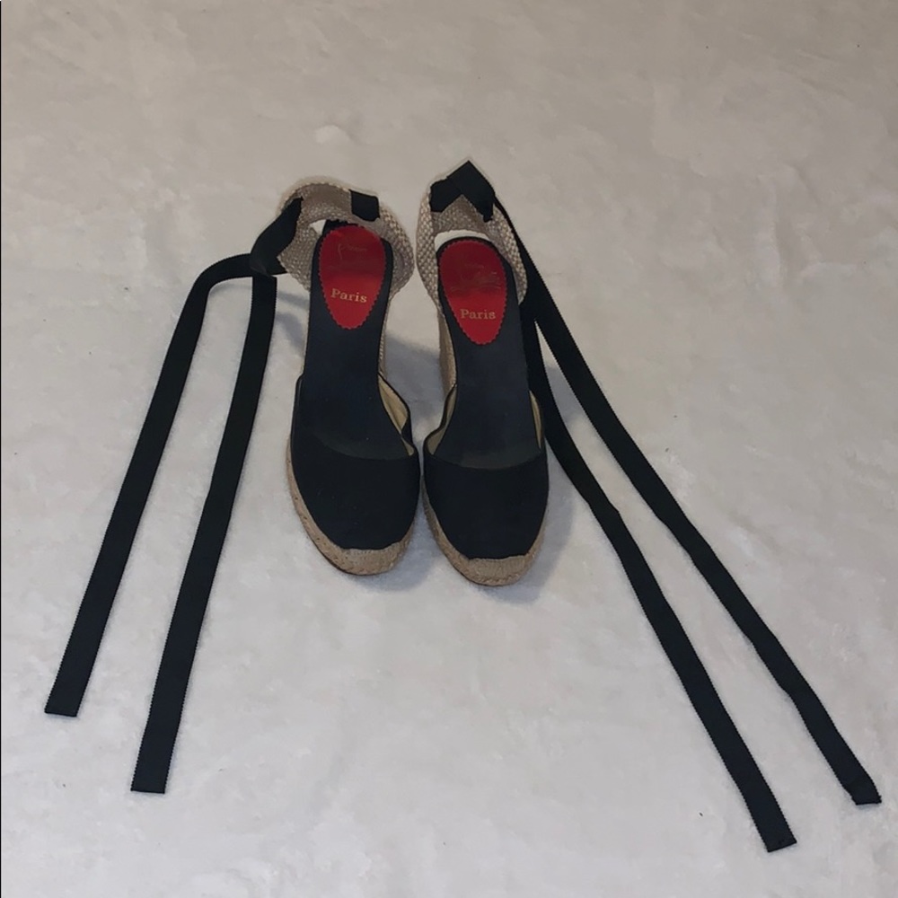 Christian Louboutin espadrille wedge